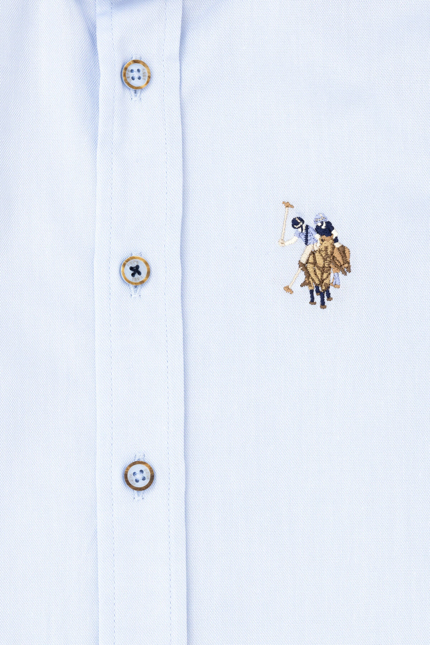 US POLO ASSN ERKEK COCUK DOKUMA GÖMLEK 1840451 - Kırmızı