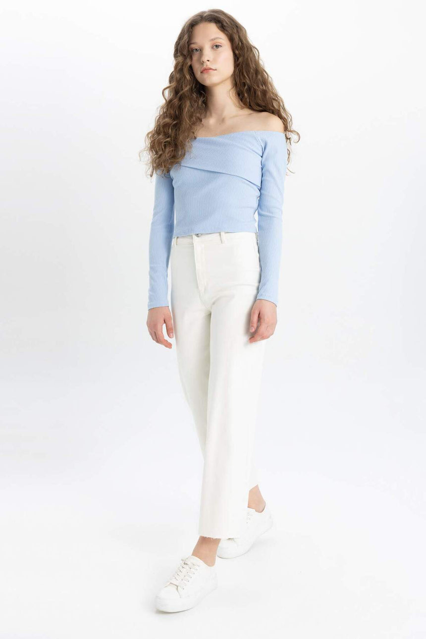 Defacto Kadın Trousers B5012Ax - Ekru