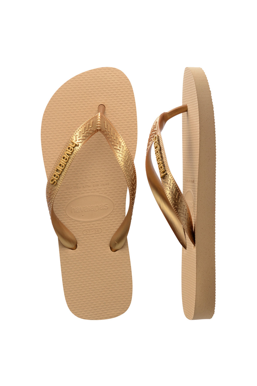 HAVAİANAS TOP LOGO METALLIC 4127244 - ALTIN