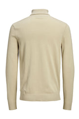 JACK&JONES JJEEMIL KNIT ROLL NECK NOOS 12157417 - Bej/ Açık Taba