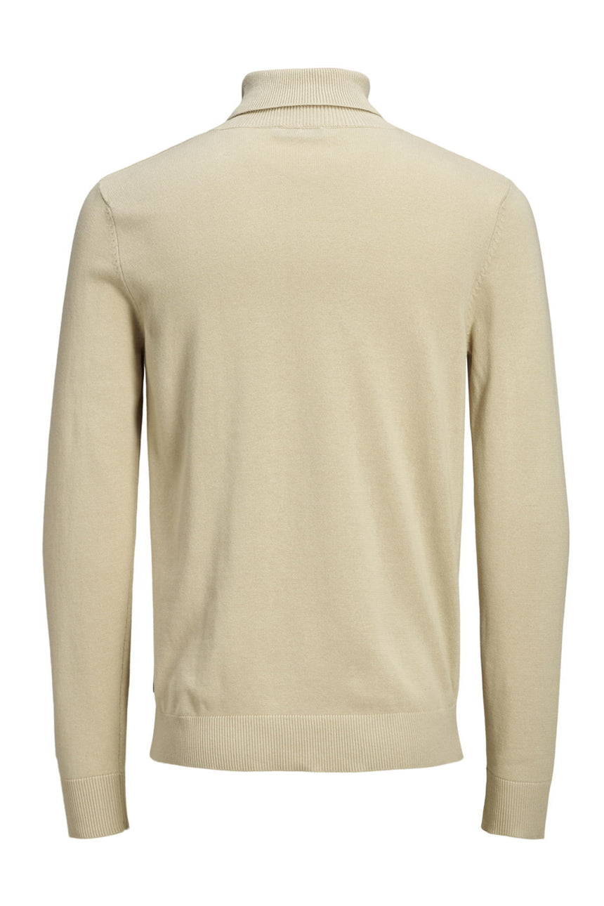 JACK&JONES JJEEMIL KNIT ROLL NECK NOOS 12157417 - Bej/ Açık Taba