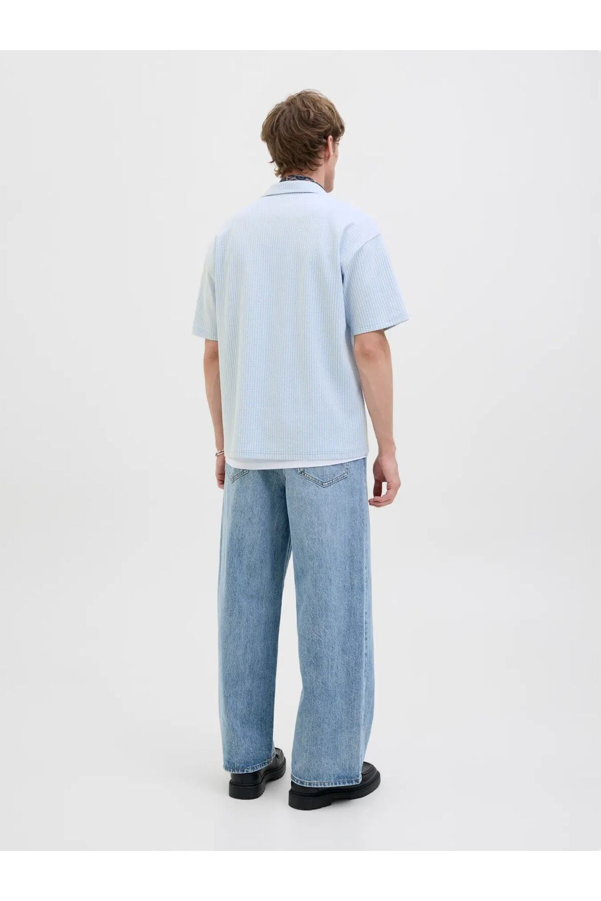 JACK&JONES SHIRT - WITH SLEEVES MALE KNIT CO60/PL40 12285711 - Gök Mavisi