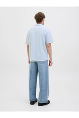 JACK&JONES SHIRT - WITH SLEEVES MALE KNIT CO60/PL40 12285711 - Gök Mavisi