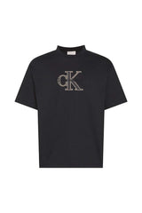 Calvin Klein Erkek SS 16S ELEVATED MONOLOGO TEE LV04RF819G - Siyah