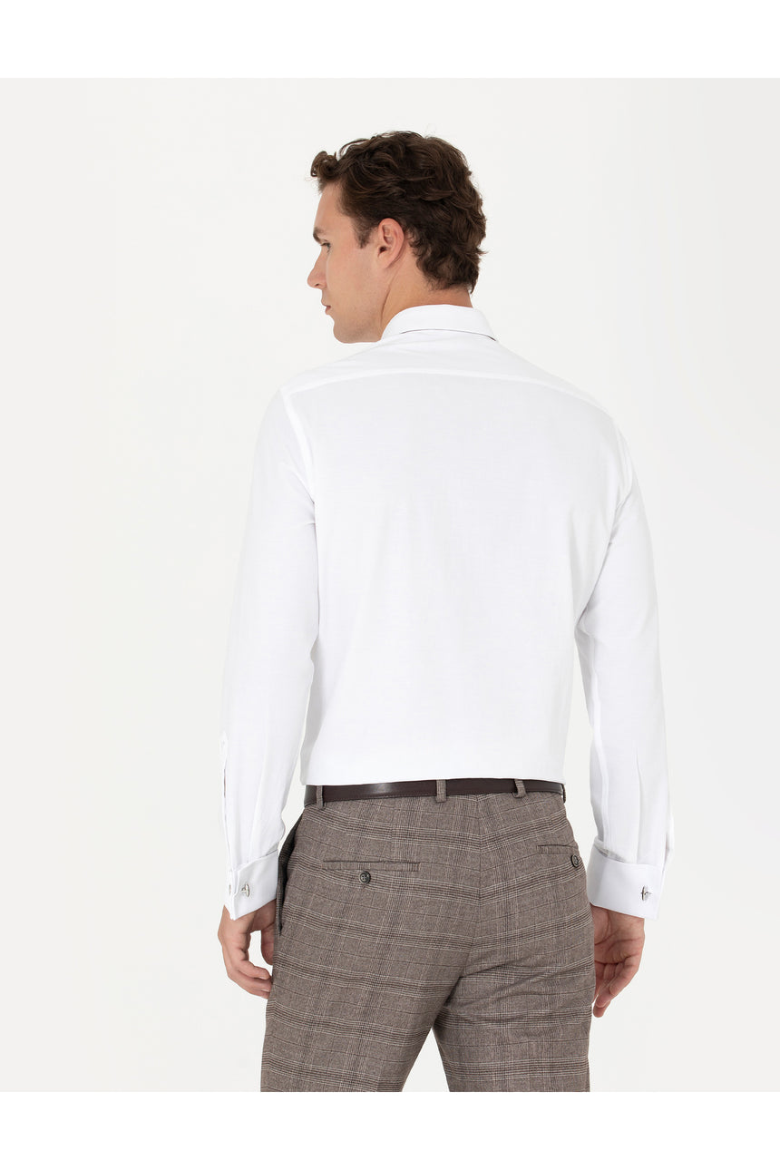 pierre cardin erkek dokuma gömlek 1760562 - Beyaz