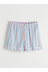 LC Waikiki Kadın Çizgili Şortlu Pijama Takımı S6BS24B8 - Karışık