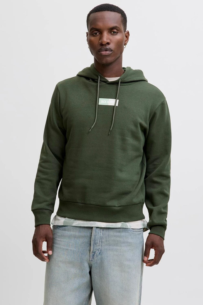 JACK&JONES SWEAT 12278618 - Koyu Yeşil