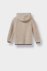 Defacto Çocuk Cardigan C8863A5 - Açık Gri/ Bej