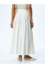 KOTON KADIN SKIRTS 5SAK70086UW - Bej