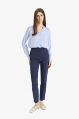 Defacto Kadın Woven Top C3217Ax - Açık Mavi
