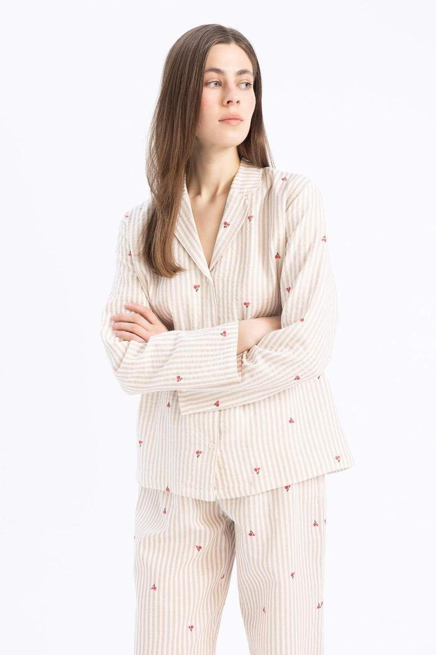 Defacto Kadın Woven Tops E3111Ax - Ekru