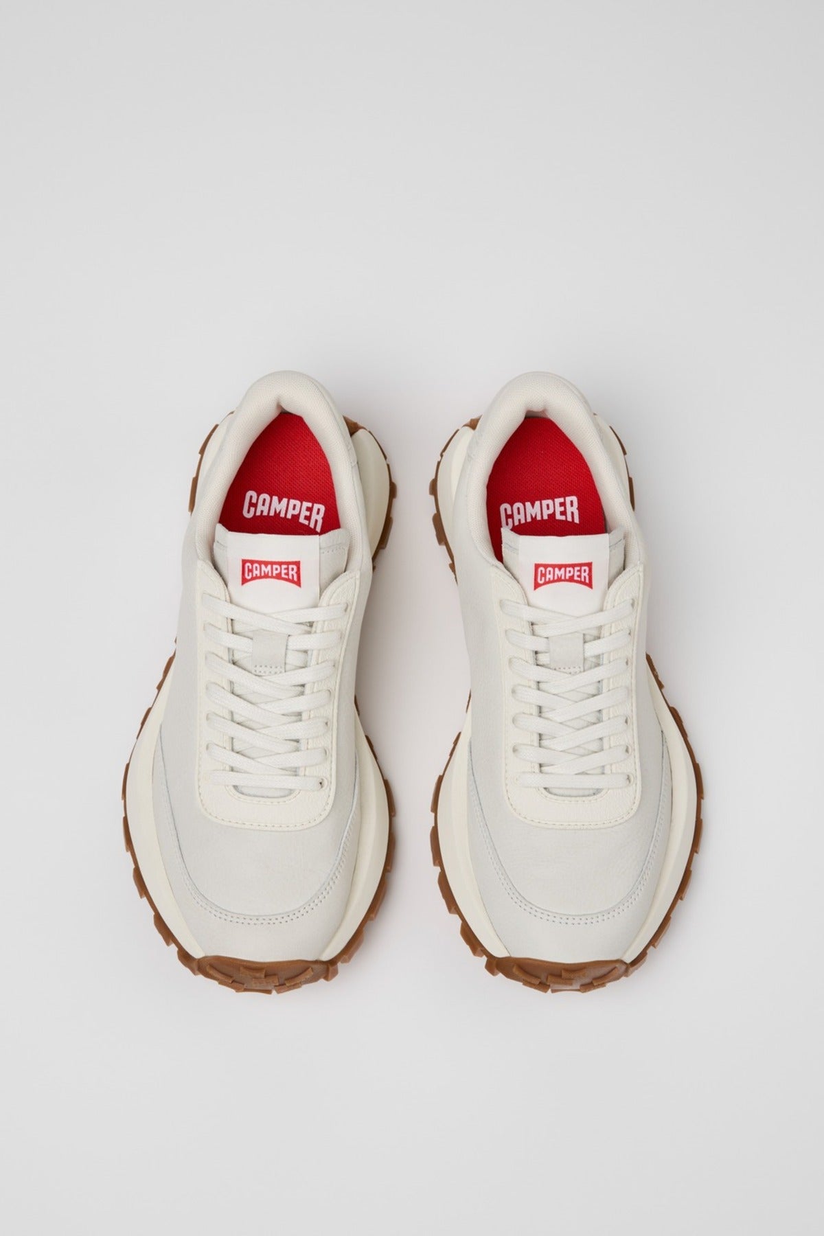 Camper Erkek Drift Trail Sneaker K100928-001 - Beyaz/Kahverengi