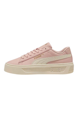 Sporline Puma Smash Platform v3 pembe renkli, kalın tabanlı kadın spor ayakkabı