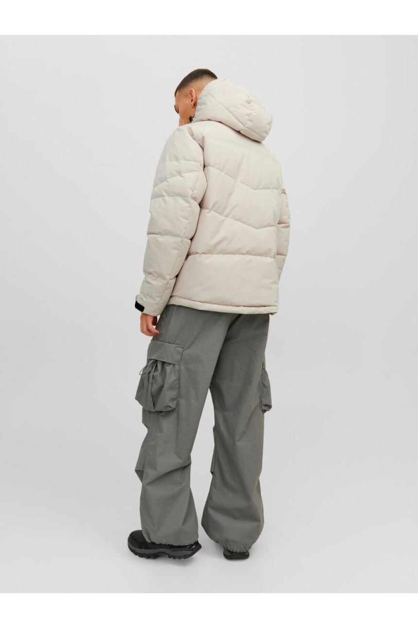 jack&jones puffer 12239001 - Bej/ Açık Gri
