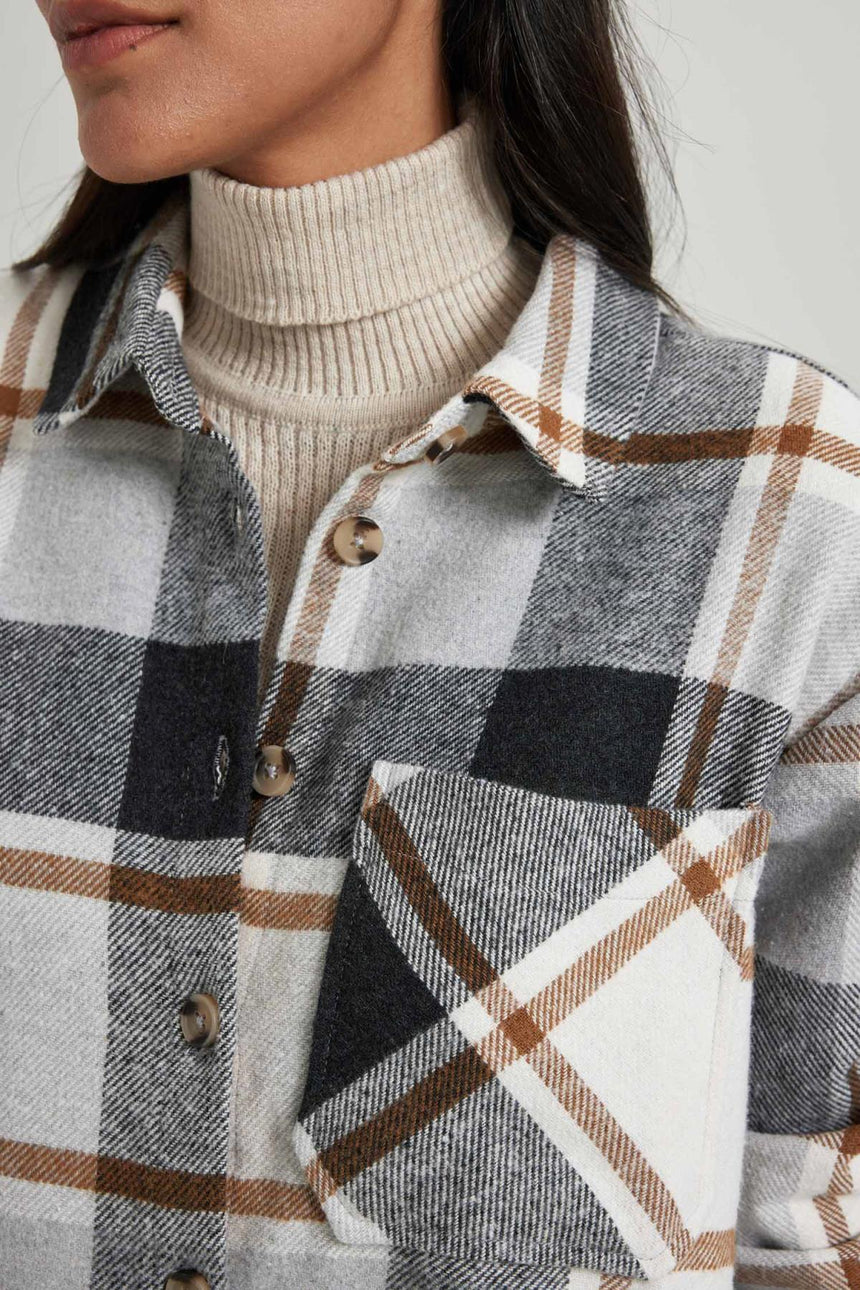 Defacto Kadın Long Sleeve Shirt R3725AZ - Gri