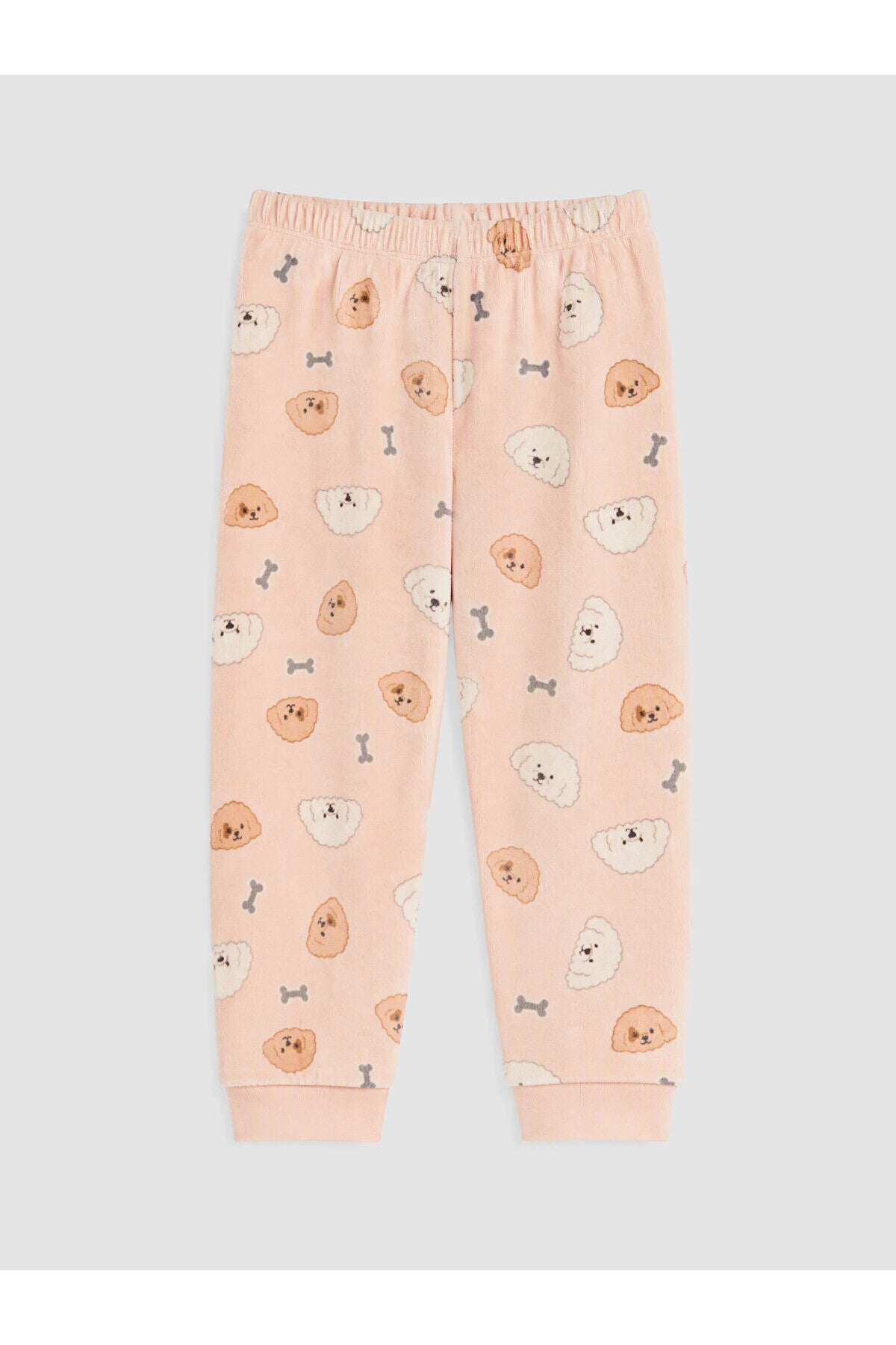 LC Waikiki Kız Çocuk Kadife Pijama Takımı W66171B1 - Pembe