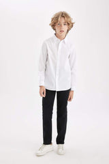 Defacto Çocuk Long Sleeve Shirt T8853A6 - Beyaz
