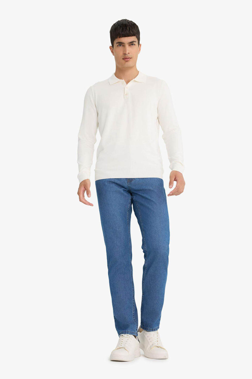 Defacto Erkek Pullover D0454Ax - Ekru
