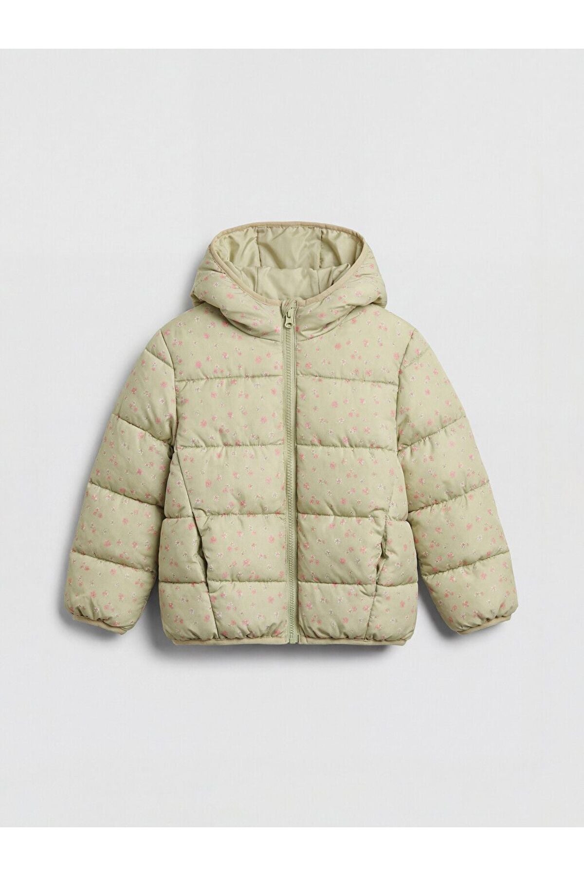 LC Waikiki Kız Çocuk Şişme Mont W61852D1 - Açık Yeşil