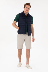 US POLO ASSN ERKEK DOKUMA YELEK 2101038 - Lacivert