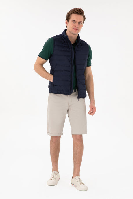 US POLO ASSN ERKEK DOKUMA YELEK 2101038 - Lacivert
