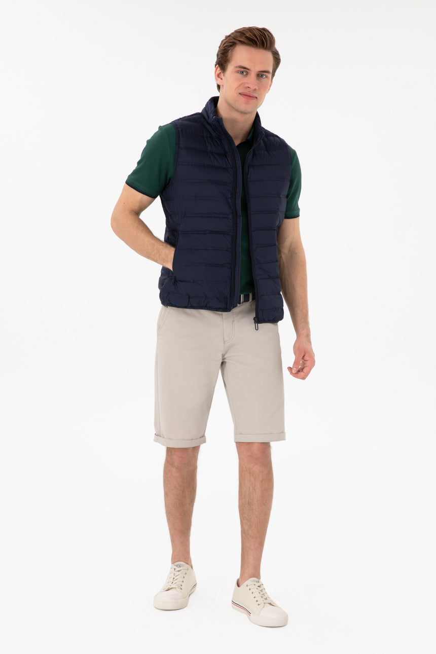 US POLO ASSN ERKEK DOKUMA YELEK 2101038 - Lacivert