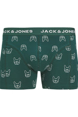 JACK&JONES JACDENIM DOG TRUNKS 3 PACK NOOS 12275817 - Koyu Lacivert