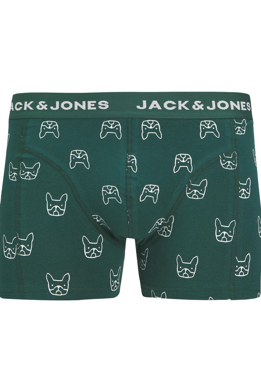 JACK&JONES JACDENIM DOG TRUNKS 3 PACK NOOS 12275817 - Koyu Lacivert