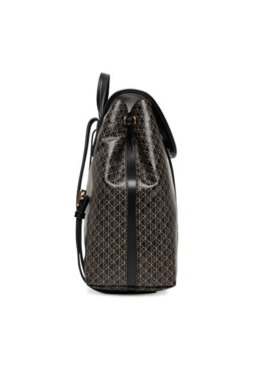 Calvin Klein Kadın EMBLEM AOP MINI BACKPACK LV04F3507G - Siyah