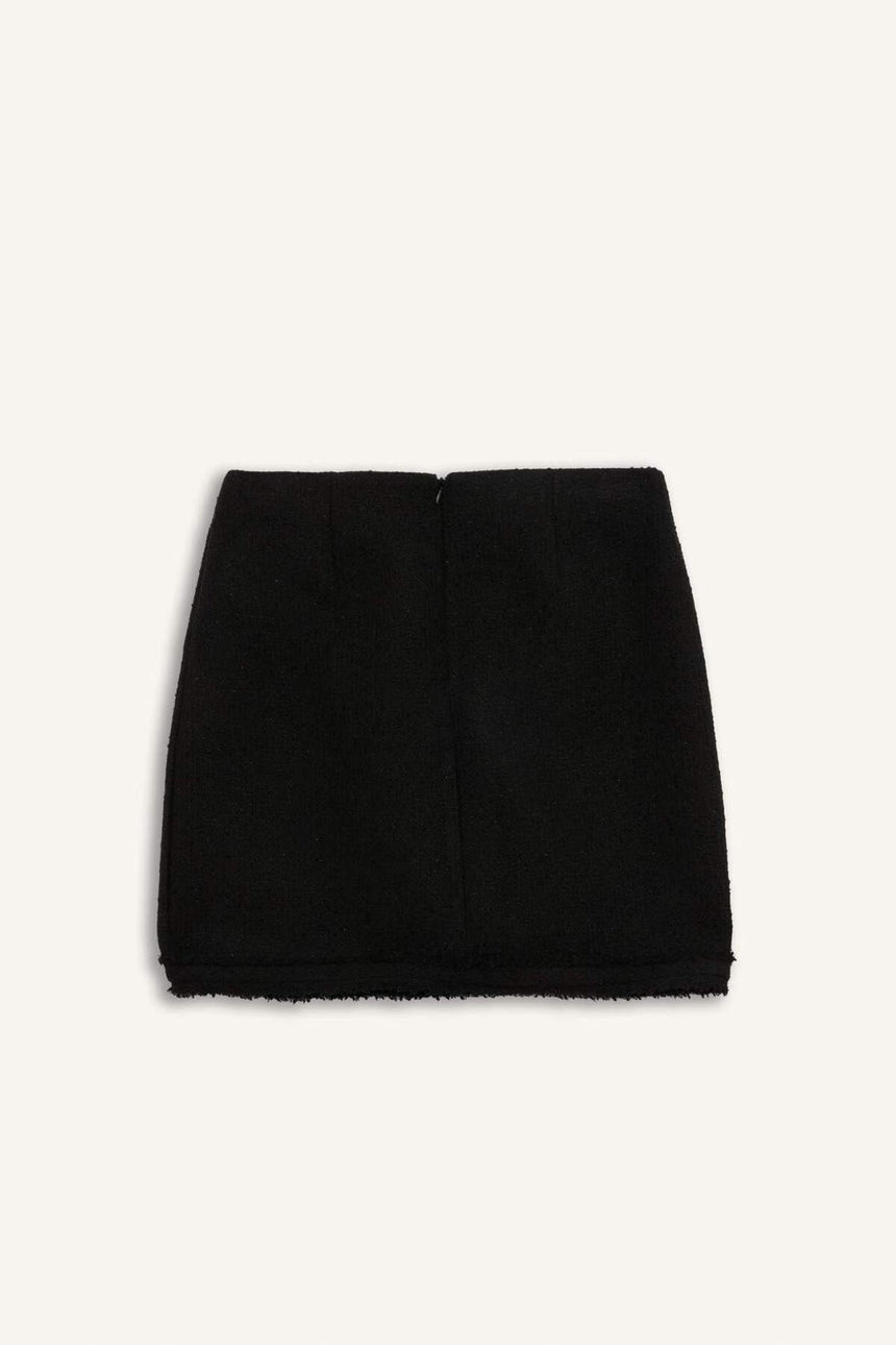 Defacto Kadın Woven Skirt D2870AX - Siyah