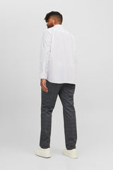 JACK&JONES PLUS JJJOE SHIRT LS PLAIN NOOS PLS 12200623 - Beyaz