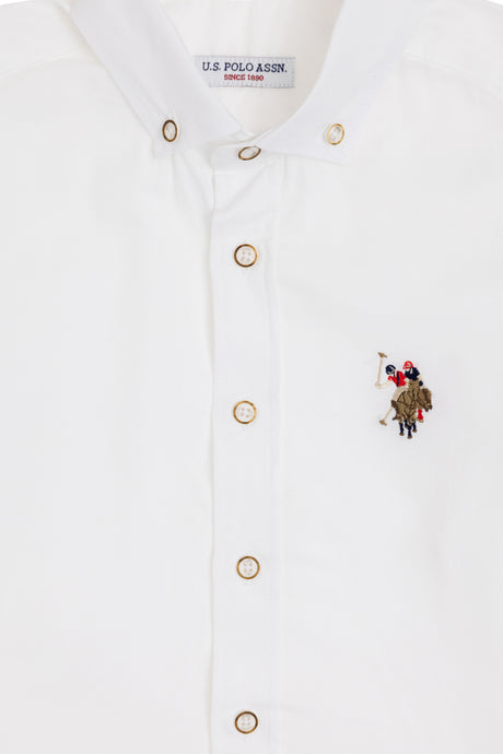 US POLO ASSN ERKEK COCUK DOKUMA GÖMLEK 1840451 - Kırmızı