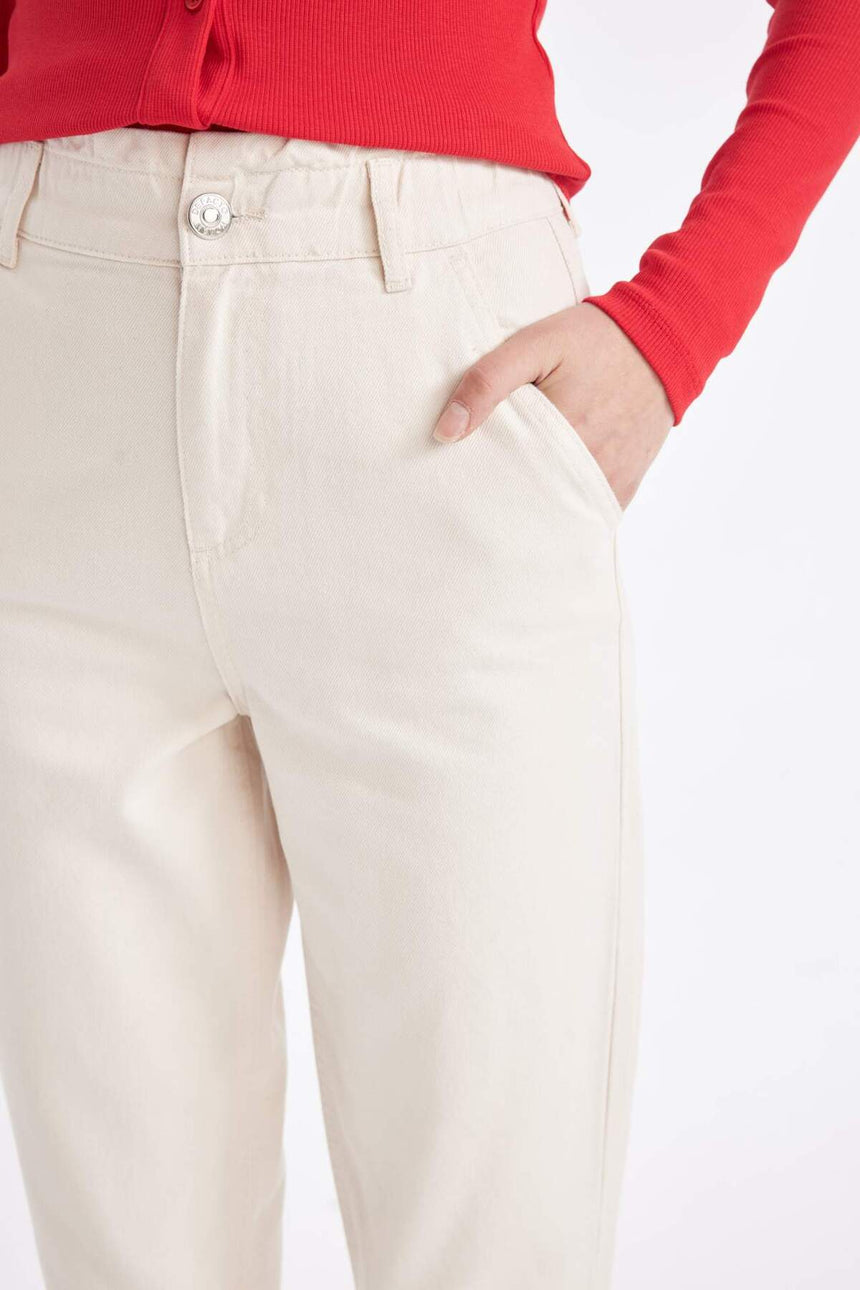 Defacto Kadın Trousers S2790Az - Ekru
