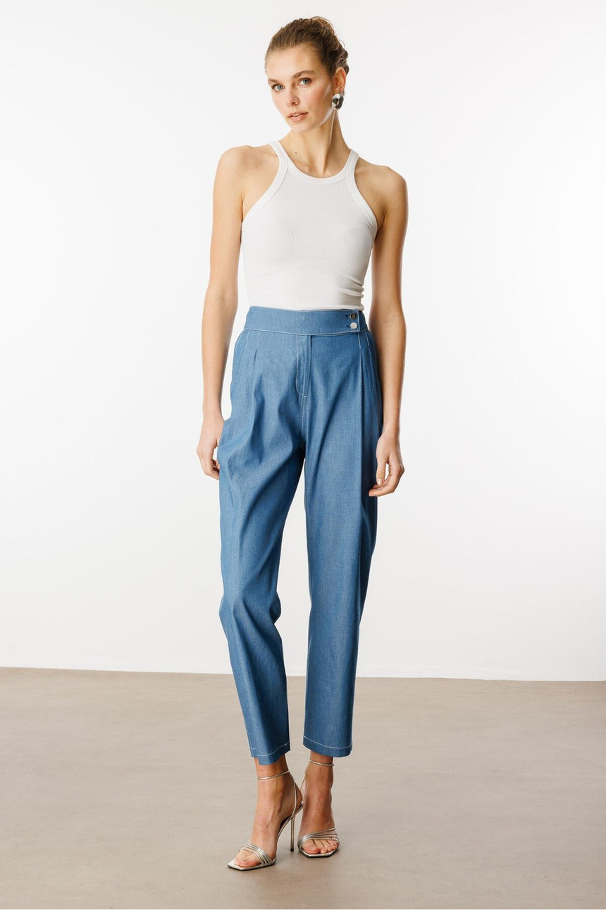 MODA İLGİ PANTOLON ILG251PNT40034 - Çivit Mavisi