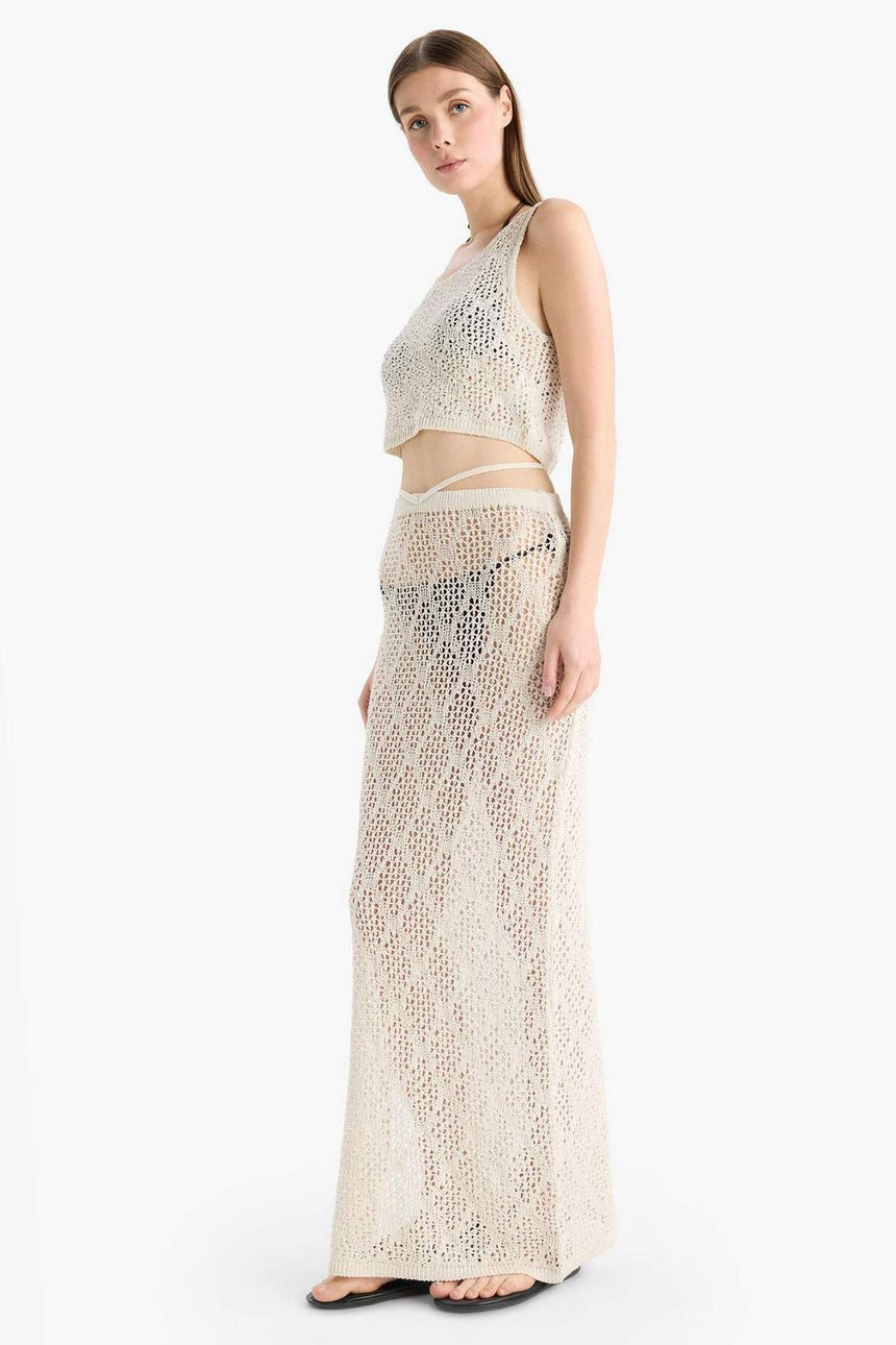 Defacto Kadın Beachwear B6888Ax - Ekru
