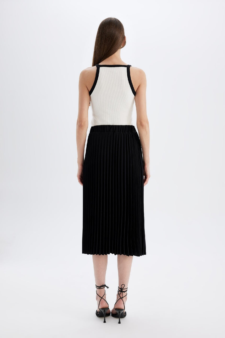 Defacto Kadın Woven Skirt B9014Ax - Siyah
