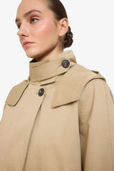 Defacto Kadın Trenchcoat E8584Ax - Açık Kahve