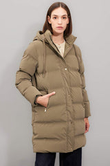 Defacto Kadın Parka C3849AX - Gri/ Kahverengi