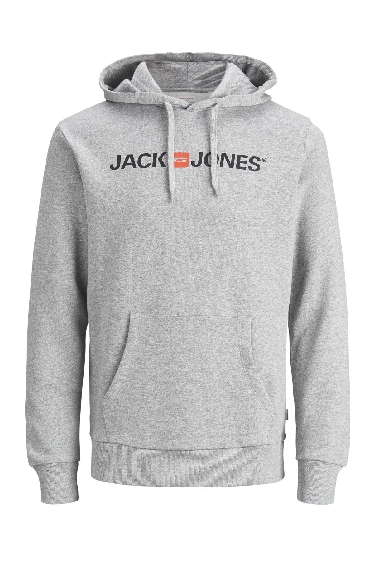 Jack & Jones Corp Old Logo Erkek Kapüşonlu Sweatshirt 12137054 - Açık Gri