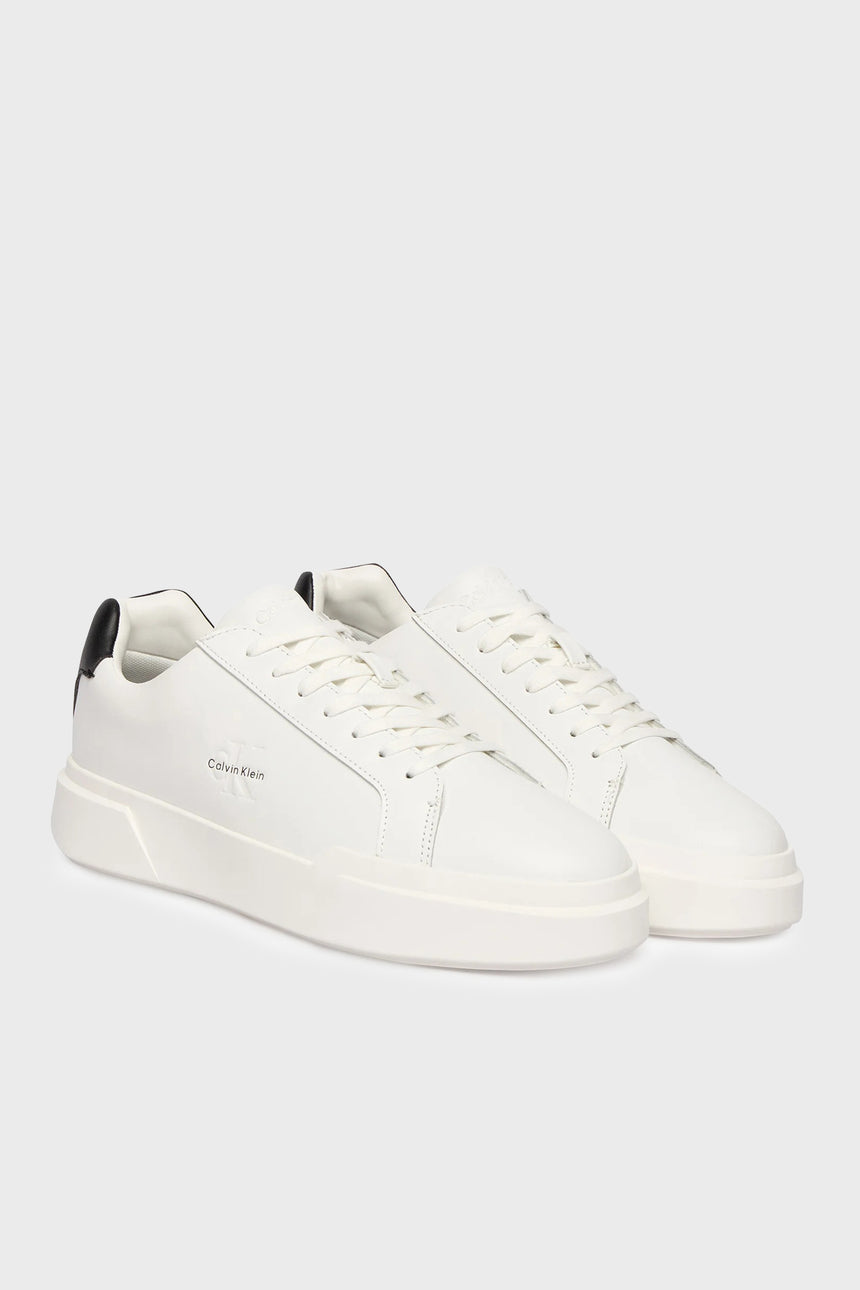 Calvin Klein Erkek CHUNKY CUPSOLE LACEUP LTH YM0YM01344 - Beyaz