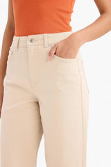 Defacto Kadın Trousers C7535AX - Açık Kahve