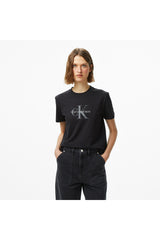 Calvin Klein Kadın SS CLASSIC MONOLOGO TEE LV047B865G - Siyah