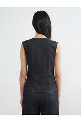 LCW KADIN S6NF48B8 YLK,AVERS-SET-VEST - Koyu Mavi