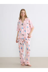 LC Waikiki Kadın Hamile Pijama Takımı S6H743B8 - Pembe