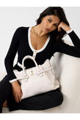 GUESS KADIN YESBA GIRLFRIEND SAT HWBG7833070 - Kırık Beyaz/ Ekru