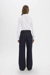 Defacto Kadın Trousers E5707Ax - Mavi/Siyah