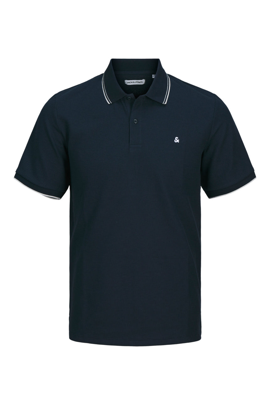JACK&JONES JJEAUSTIN POLO SS NOOS PLS 12274980 - Koyu Mavi