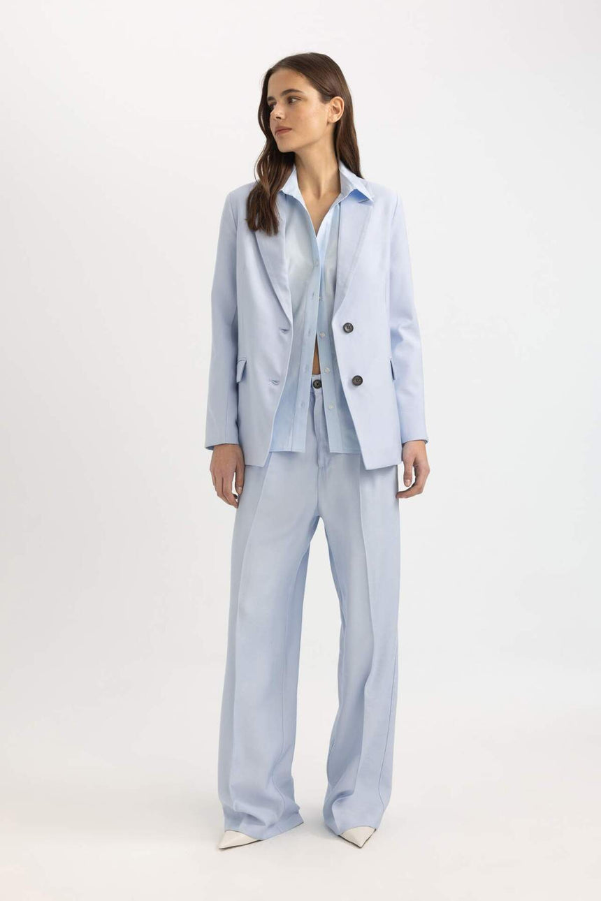 Defacto Kadın Trousers C5029Ax - Mavi