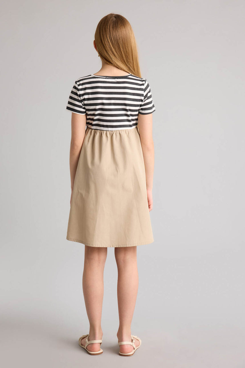 Defacto Çocuk Woven Dress H2204A8 - Mavi