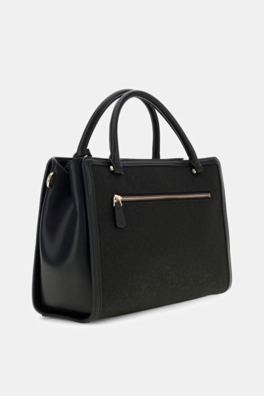 GUESS KADIN AUDREY LOGO GIRLFRIEND SATCHEL HWJG9755070 - Siyah